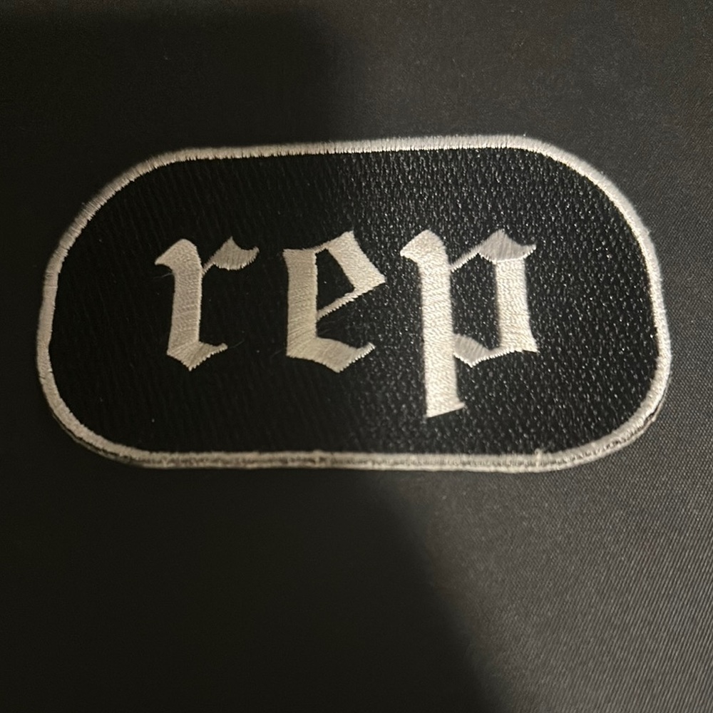 Reputation Black and White Embroidered Patch Taylor Swift